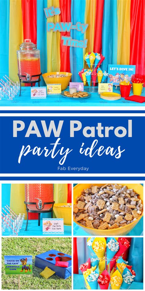 PAW Patrol Party Ideas (Food, Decorations, Games, and Free Printables ...