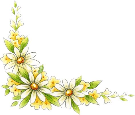 daisy corner clip art - Clip Art Library