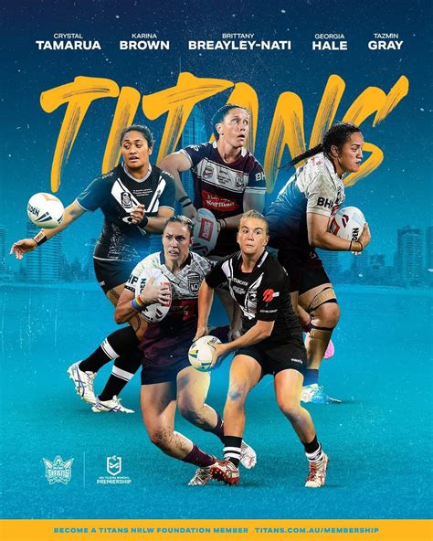 Titans announce first 5 NRLW players : r/nrl