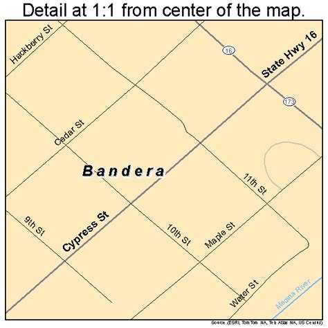 Bandera Texas Street Map 4805528