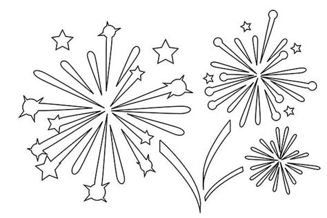 New Years Fireworks Coloring Page - Download & Print Online Coloring ...