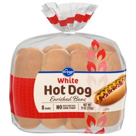 Kroger® Enriched White Hot Dog Buns, 8 ct / 11 oz - Kroger