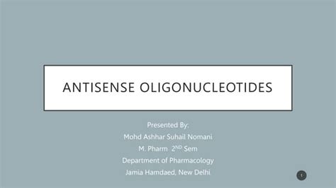 ANTISENSE OLIGONUCLEOTIDES.pptx