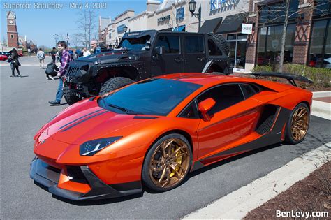 Orange Lamborghini Aventador - BenLevy.com