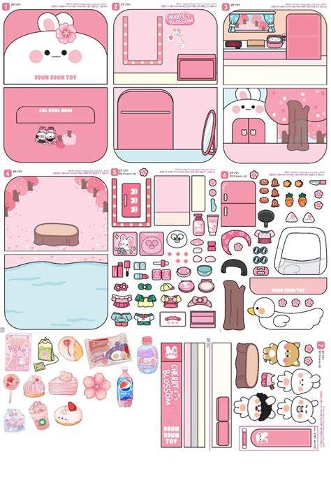 Sanrio Paper Doll House Printable