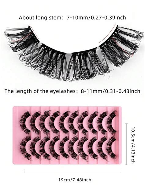 Diy 80pcs D Curl Fluffy Eyelashes, Pink Pack, Segmented Extend ...