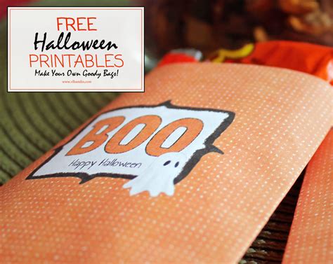 Free Halloween Printables: DIY Goody Bags - Food Life Design