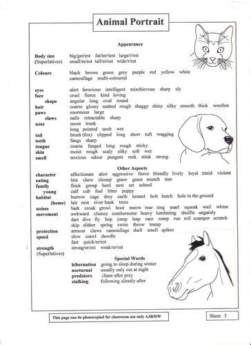 Animal Story Ideas Domestic to Wild | Teaching Resources