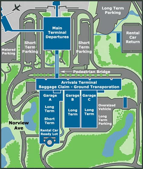 Norfolk International Airport Map