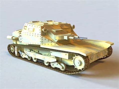 L3 35 Italian Tankette Free 3D Model (.Max) - Open3dModel