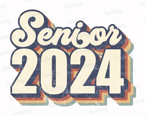 Senior 2024 Sublimation PNG Retro Sublimation Designs | Etsy Canada in ...