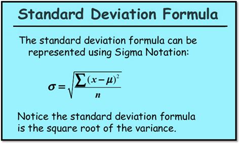 Standard Deviation Formula