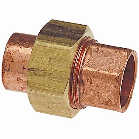 3/4 in. Copper Pressure C x C Union-C633WHD34 - The Home Depot