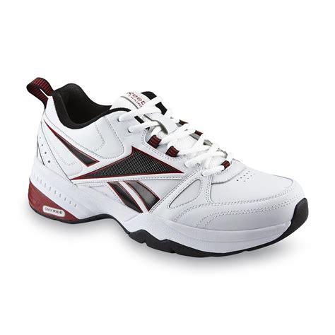 Reebok Men's Royal Trainer Wide Athletic Shoe - White/Black/Red