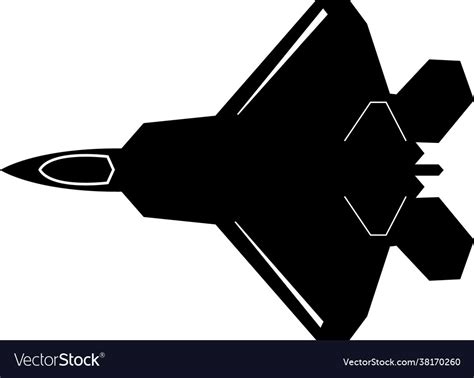 F22 raptor aircraft fighter jet military eps Vector Image