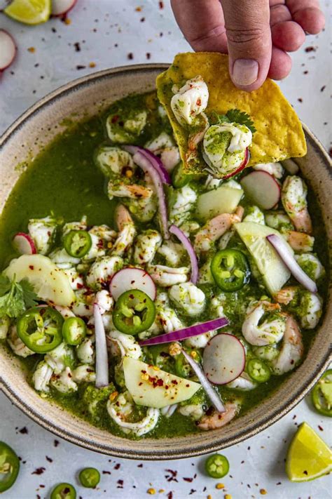 Aguachile (Mexican Style Shrimp Ceviche) | Mexican food recipes ...