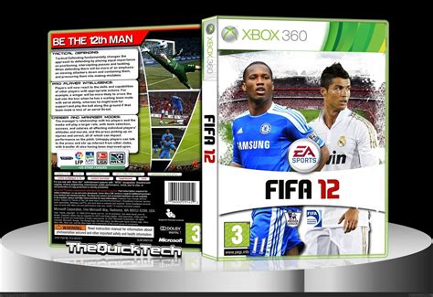 FIFA 12 Xbox 360 Box Art Cover by TheQuickTech