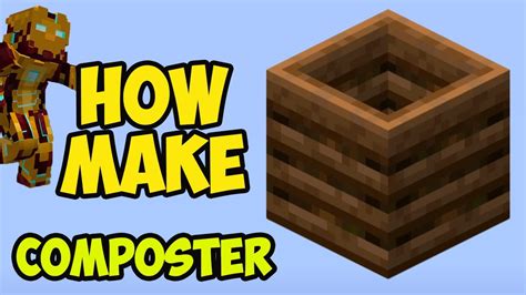 MINECRAFT How to Get an COMPOSTER (2024) | MINECRAFT How to MAKE an ...