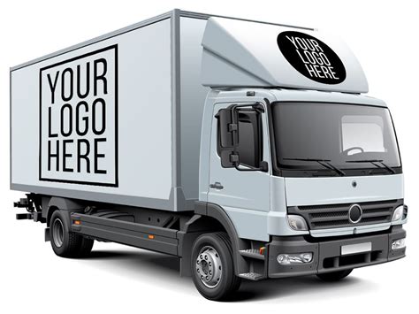 White Box Truck Free Mockup | Free mockup, Mockup free psd, Mockup ...