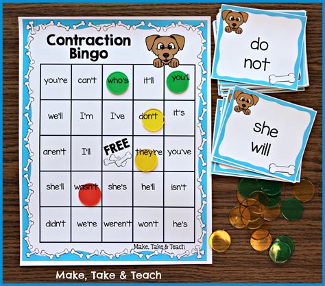 Free Contraction Worksheets