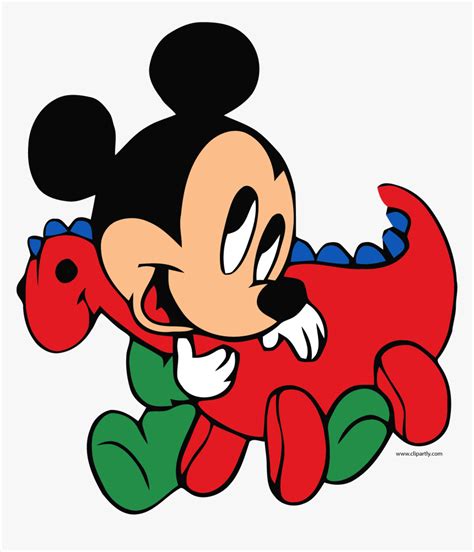 Mickey Clipart - Mickey Mouse Baby Red, HD Png Download , Transparent ...