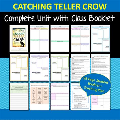 CATCHING TELLER CROW Novel Unit | Teaching Resources