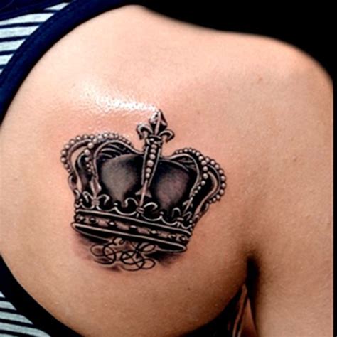 Realistic crown tattoo done in black and grey by Brandon Marques ...