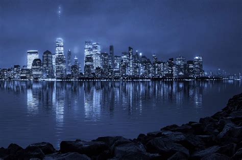 Gotham City New York Skyline Monochrome | Justin Kelefas Fine Art ...