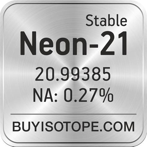 Neon-21, Neon-21 Isotope, Enriched Neon-21, Neon-21 Gas, Neon-21 Price