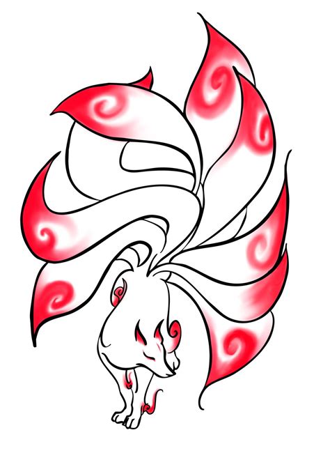 Nine Tailed Fox Drawing | Free download on ClipArtMag