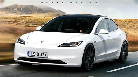 2024 Tesla Model 3 Facelift Rendered Into Reality | Carscoops