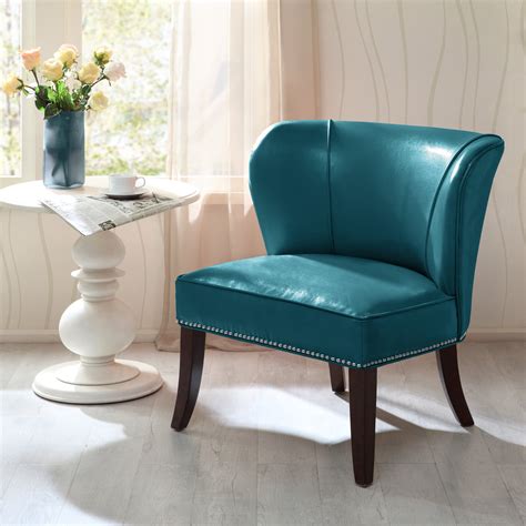 Andover Mills™ Beesley Faux Leather Armless Accent Chair & Reviews ...