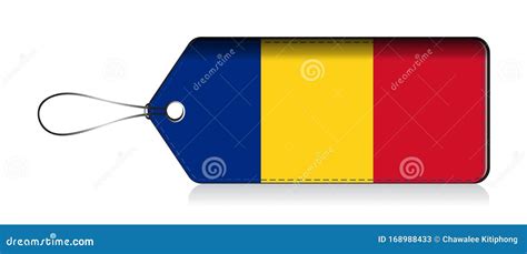 Romanian Emoji Flag, Label of Product Made in Romania Stock Vector ...