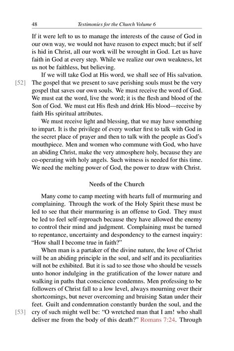 Testimonies for the Church, vol. 6 - Bunjo Steven - Page 52 | Flip PDF ...