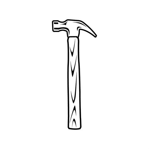 Claw Hammer Wood Working Tool Tools Construction 1 Vector .eps, .svg ...