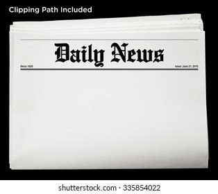 Blank Newspaper Headline Clipart School