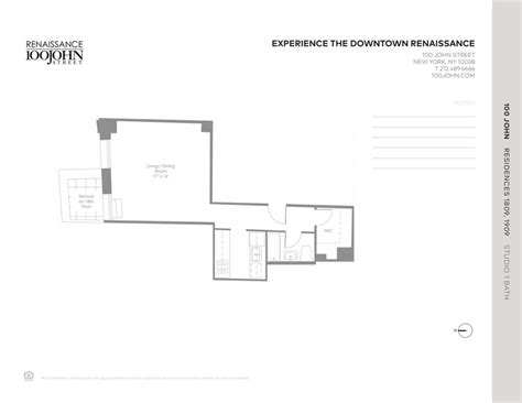 Floorplans Of Renaissance 100 John Street | Transparentcity