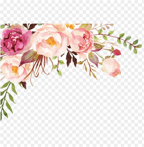 Transparent Watercolor Flowers PNG Image With Transparent Background ...