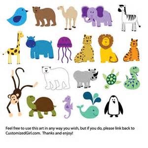 Cute Animals Clip Art at Clker.com - vector clip art online, royalty ...