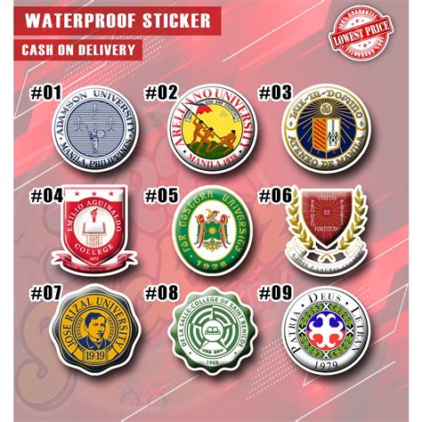 University Logo Stickers ( UAAP / NCAA ) | Hologram / Vinyl | JRP ...