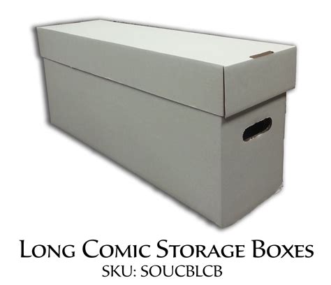 Cardboard Long Comic Storage Box - Comic Book Direct