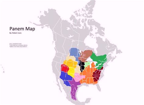 Panem Map with Districts Diagram | Quizlet