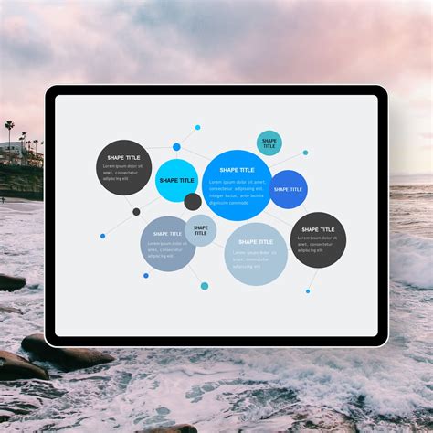 Scatter Circle Link Point PowerPoint Templates - PowerPoint Free