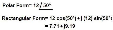 Polar to Rectangular Form Conversion Calculator