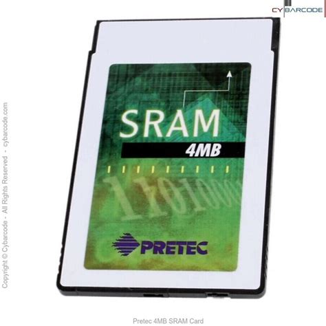 Pretec 4MB SRAM Card | Cybarcode, Inc.