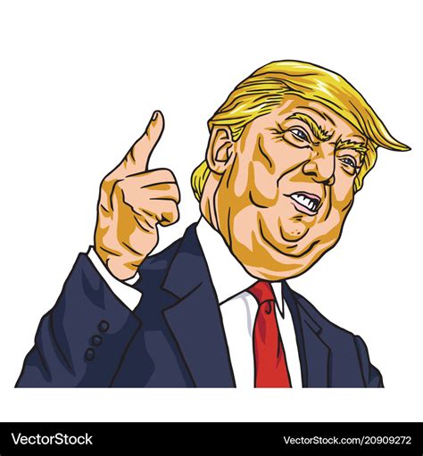 Donald trump youre fired cartoon Royalty Free Vector Image