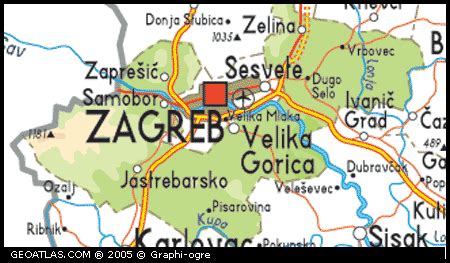 Map of Zagreb County Map, Zagreb, Croatia Maps