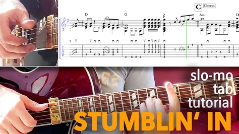 STUMBLIN' IN guitar tabs tutorial solo acoustic fingerstyle - YouTube