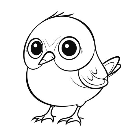 Cute Bird Coloring Pages Baby Bird Free Coloring Pages Outline Sketch ...