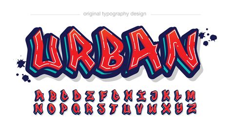 Red Modern Graffiti Typography 3025643 Vector Art at Vecteezy